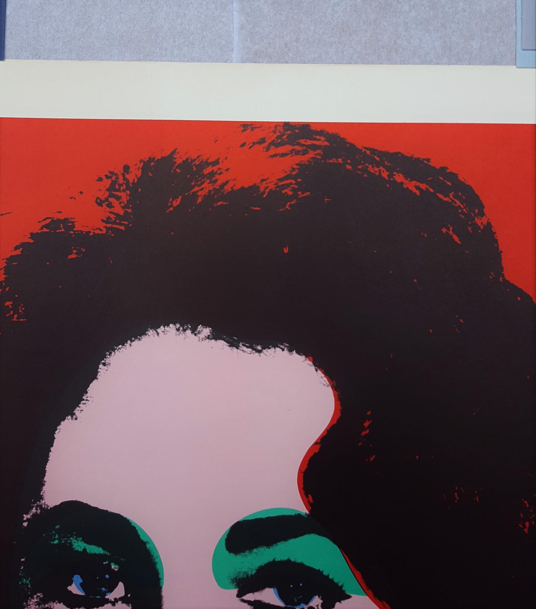 Morris International (Liz Taylor) - Gray Portrait Print by (after) Andy Warhol