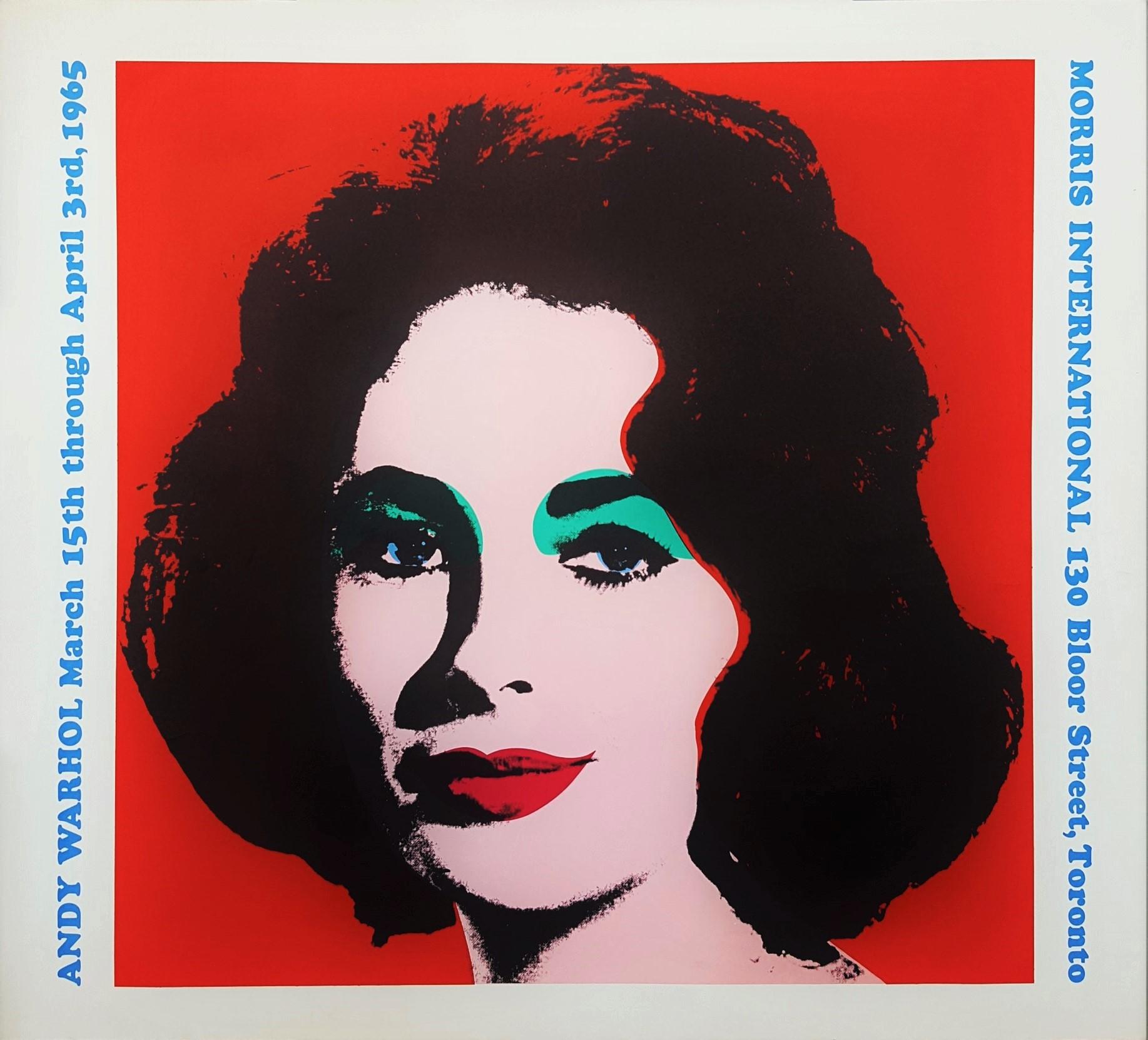 (after) Andy Warhol Portrait Print - Morris International (Liz Taylor)