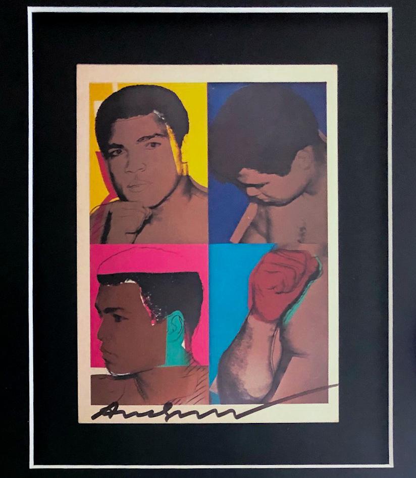'Muhammad Ali' - Exhibition Card - Painting by (after) Andy Warhol