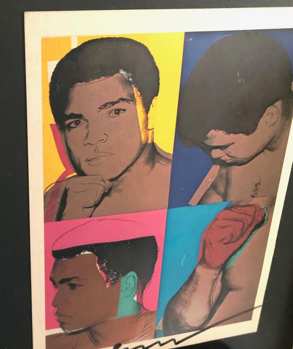 'Muhammad Ali' - Exhibition Card - Pop Art Painting by (after) Andy Warhol