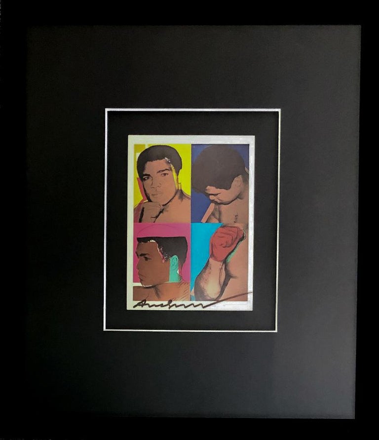 (after) Andy Warhol Print - 'Muhammad Ali' - Exhibition Card
