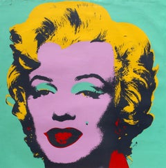 Original Vintage Andy Warhol Art Exhibition Poster Marilyn Monroe Pop Art Design