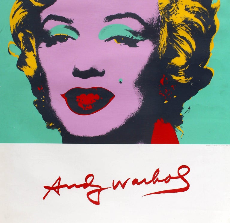 after) Andy Warhol - Original Vintage Andy Warhol Art Exhibition Poster  Marilyn Monroe Pop Art Design For Sale at 1stDibs | andy warhol original art,  original andy warhol art, andy warhol art