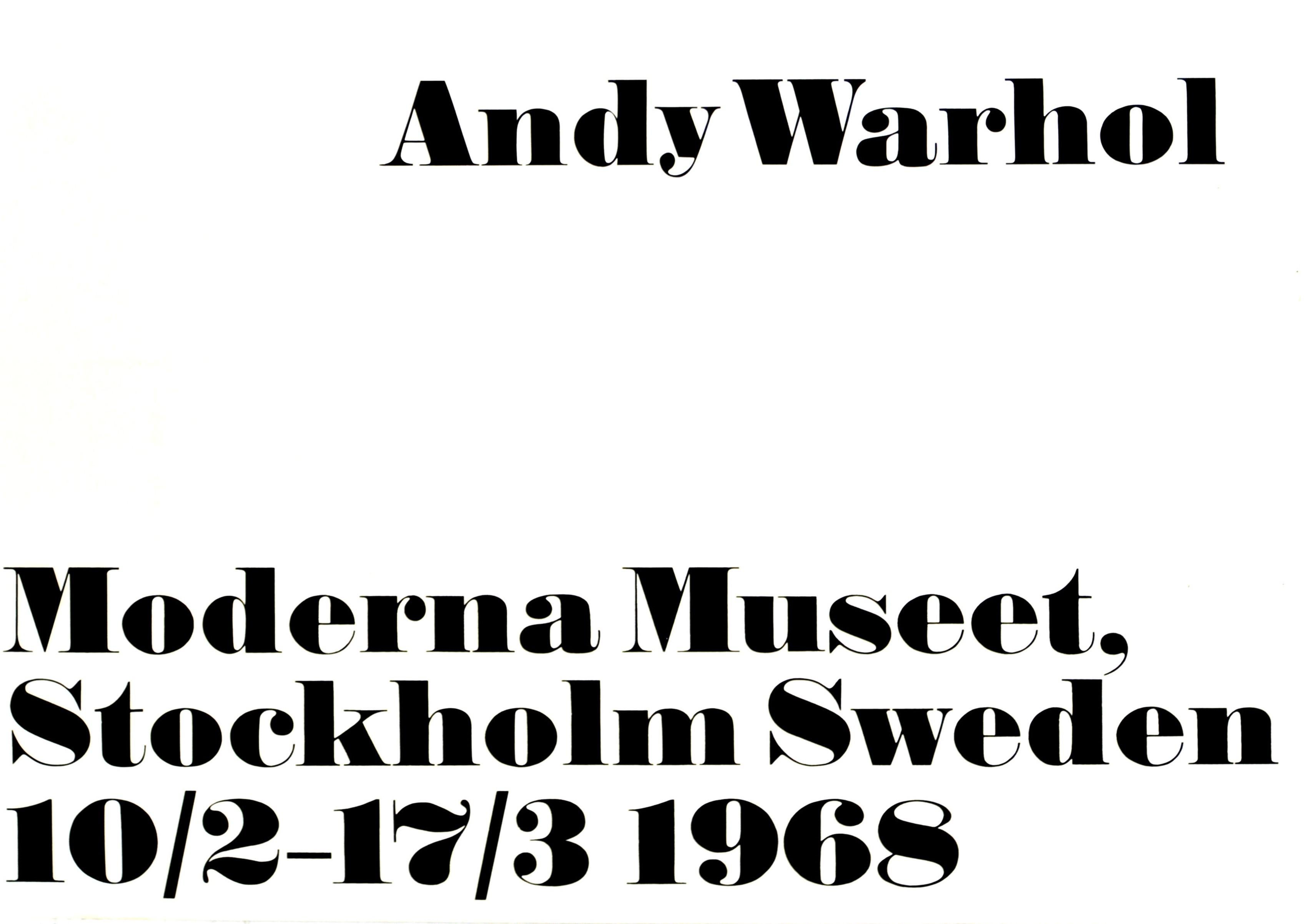 Original Vintage Cartel de exposición de arte Andy Warhol Me gustaría ser una máquina - Print Gris de (after) Andy Warhol
