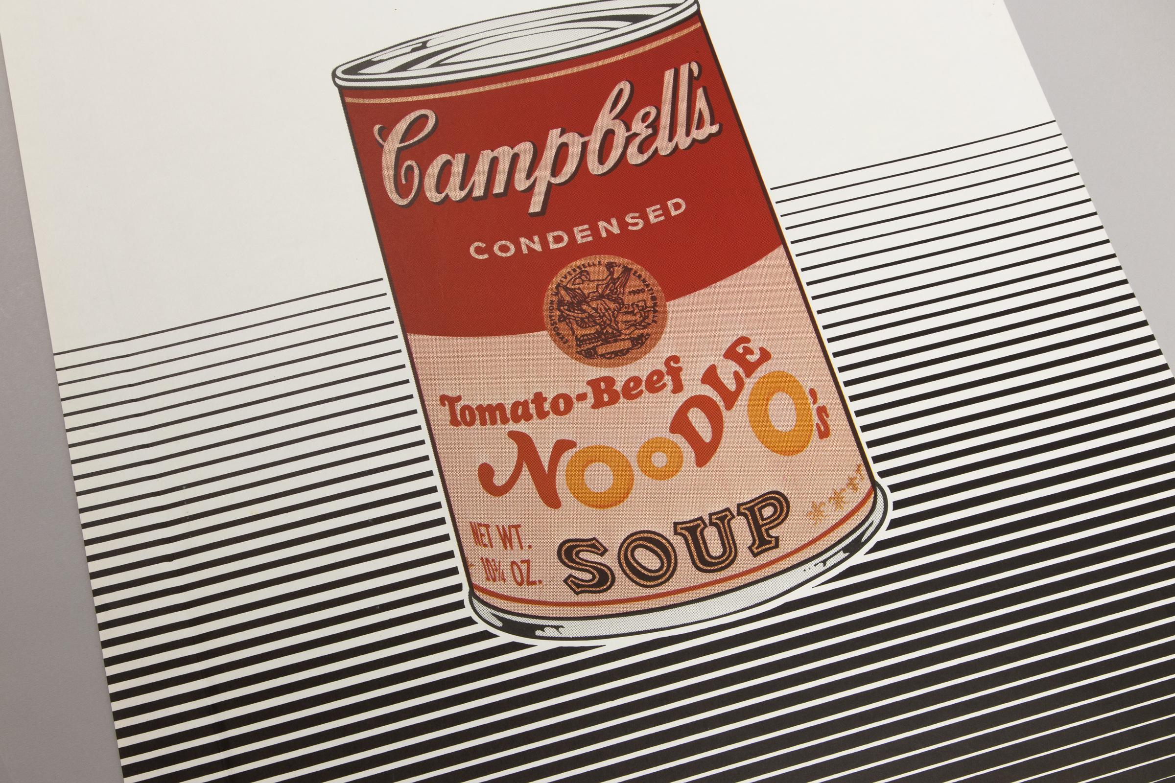 Impresión de arte pop, cartel original de exposición, 1970, Pop Sammlung Beck - Print de (after) Andy Warhol