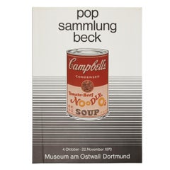 Impresión de arte pop, cartel original de exposición, 1970, Pop Sammlung Beck