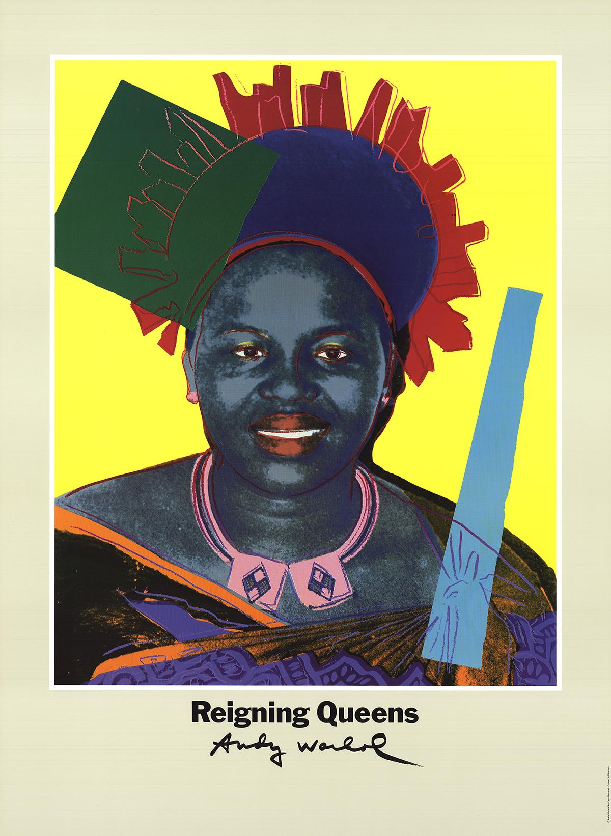 Queen Ntombi Twala Of Swaziland from Reigning Queens Exhibition Poster - Print by (after) Andy Warhol