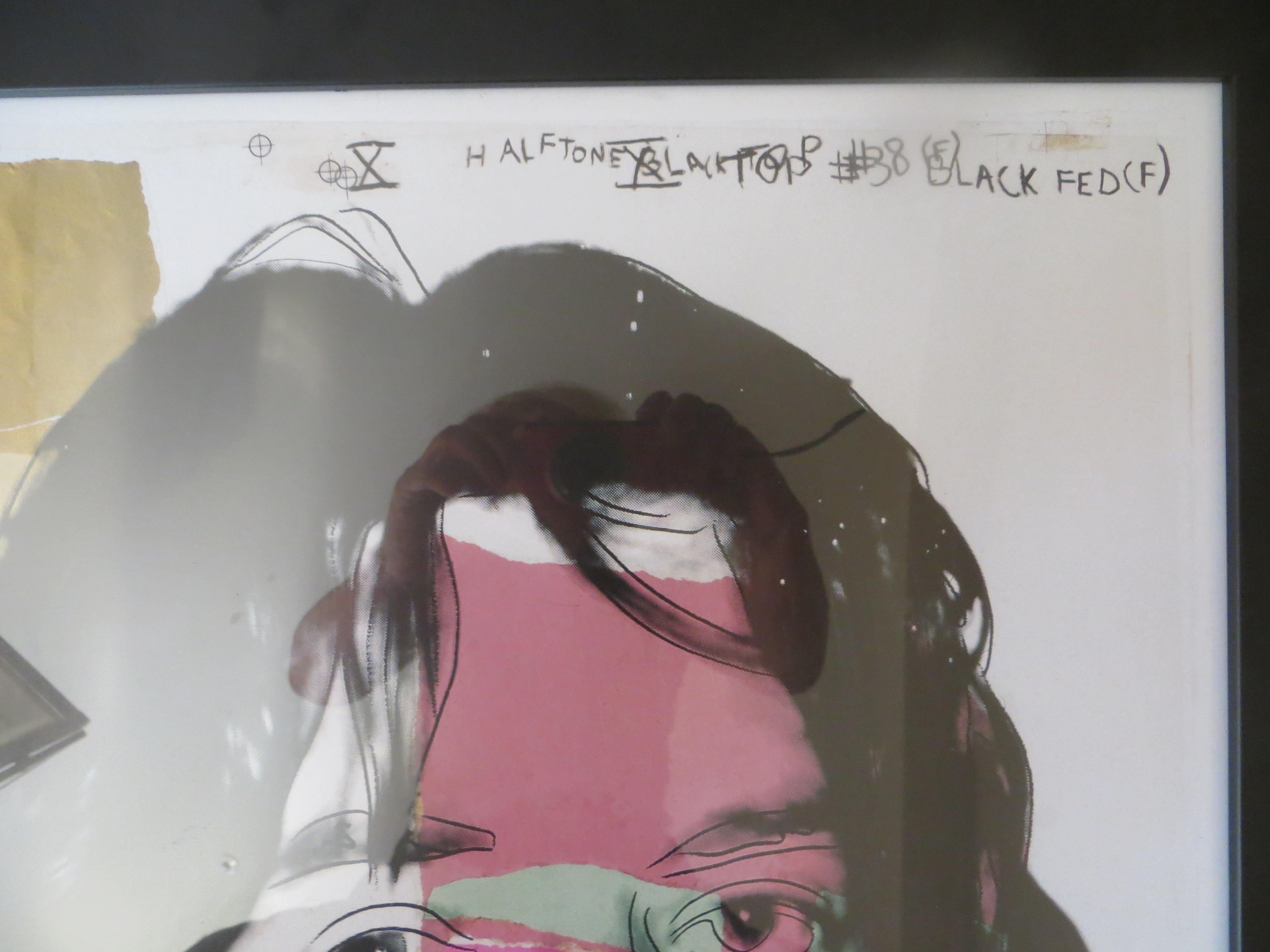 Andy Warhol Mick Jagger Rare  Screen Print 5