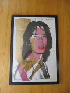 Vintage  Andy Warhol Mick Jagger Rare  Screen Print 