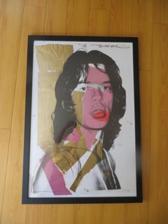 Andy Warhol Mick Jagger Rare  Screen Print