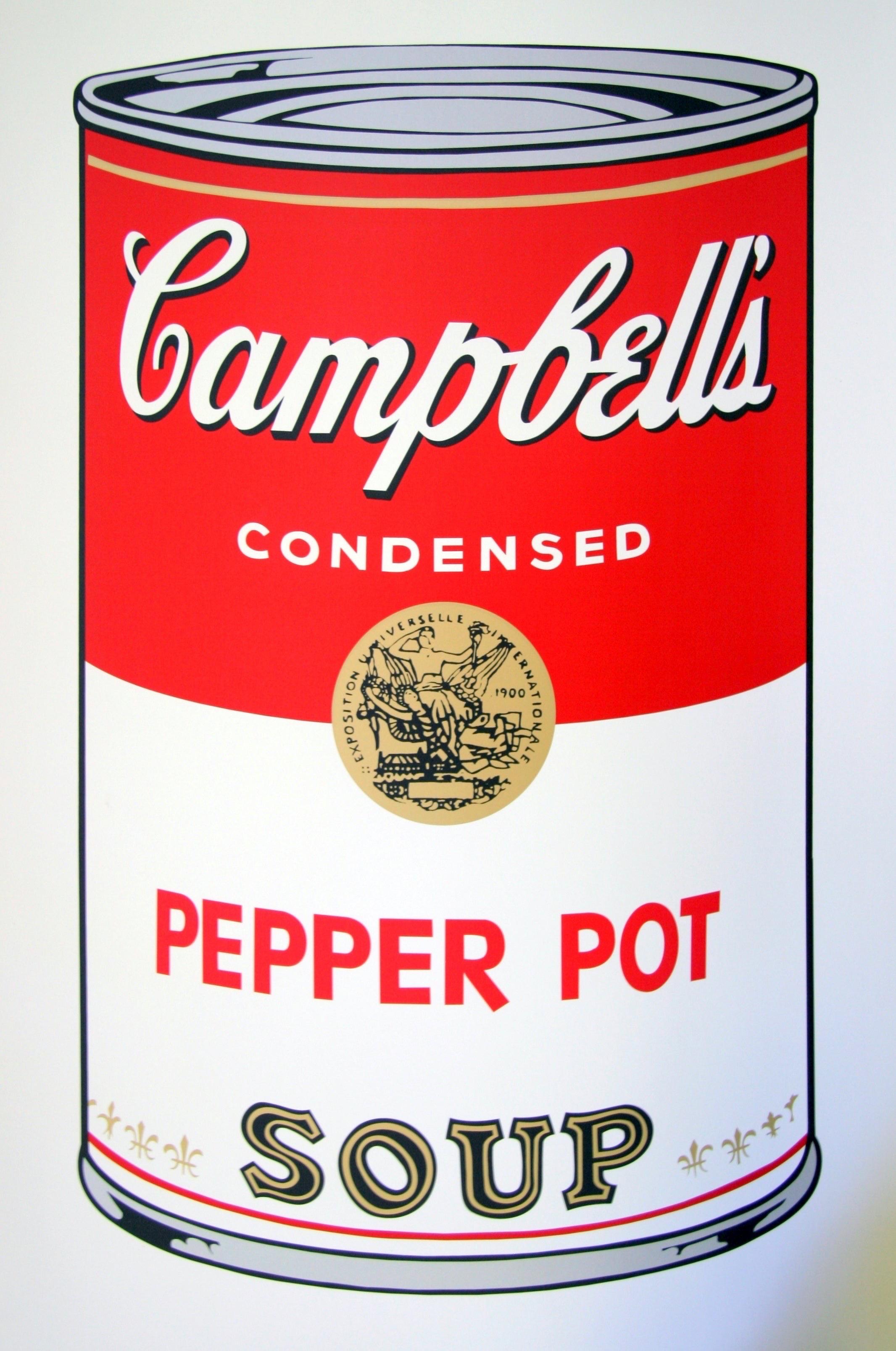 (after) Andy Warhol Print - Sunday B. Morning (Andy Warhol), Campbells Pepper Pot Soup