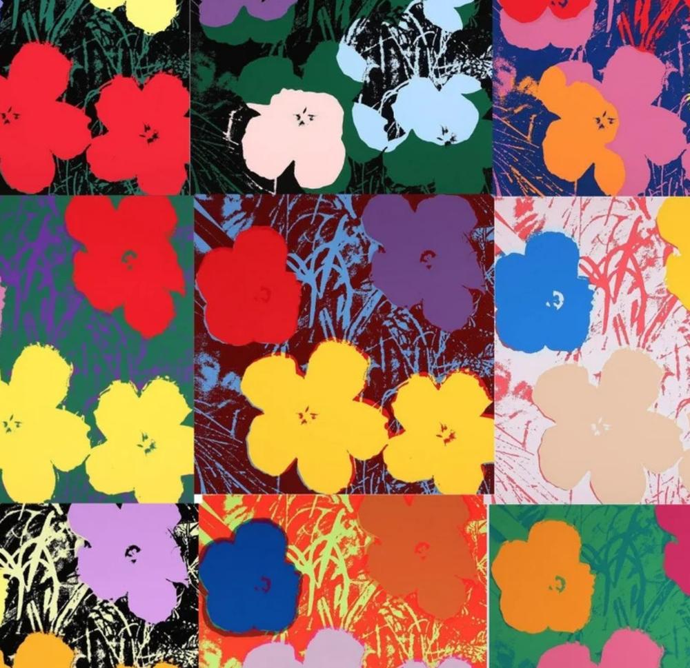 Sunday B Morning - Flowers - Pop Art Print by (after) Andy Warhol