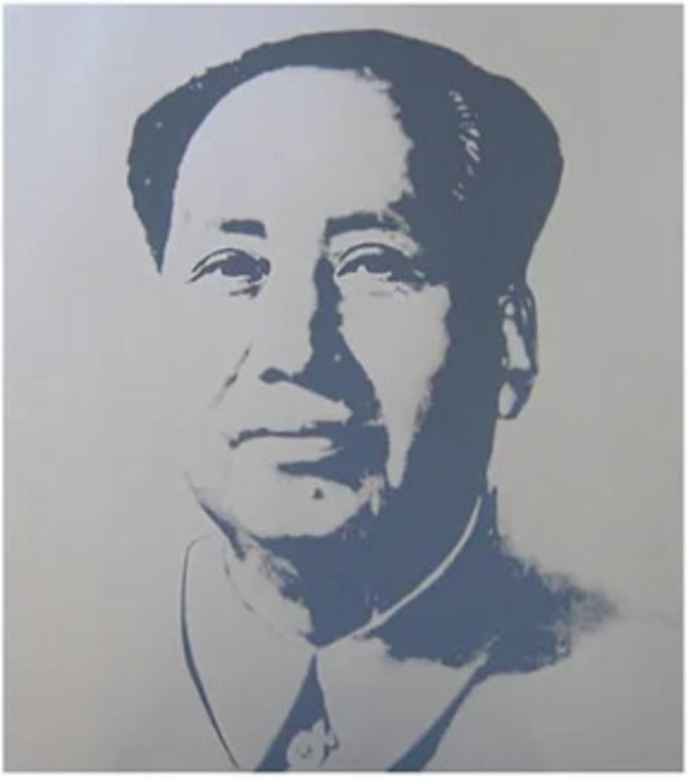 Sunday B Morning - Mao - Pink Figurative Print by (after) Andy Warhol