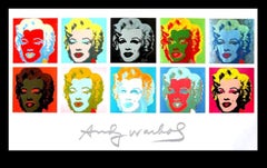 Diez Marilyns II - Warhol, Andy - offset color (con sello) - 140 x 80 cm
