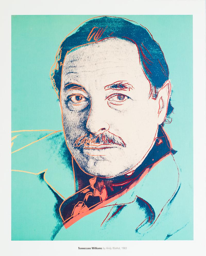 (after) Andy Warhol Figurative Print - "Tennessee Williams"
