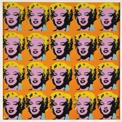 Twenty Marilyn-Contemporary Editions, Andy Warhol, Framed, Enamel, Pop Art
