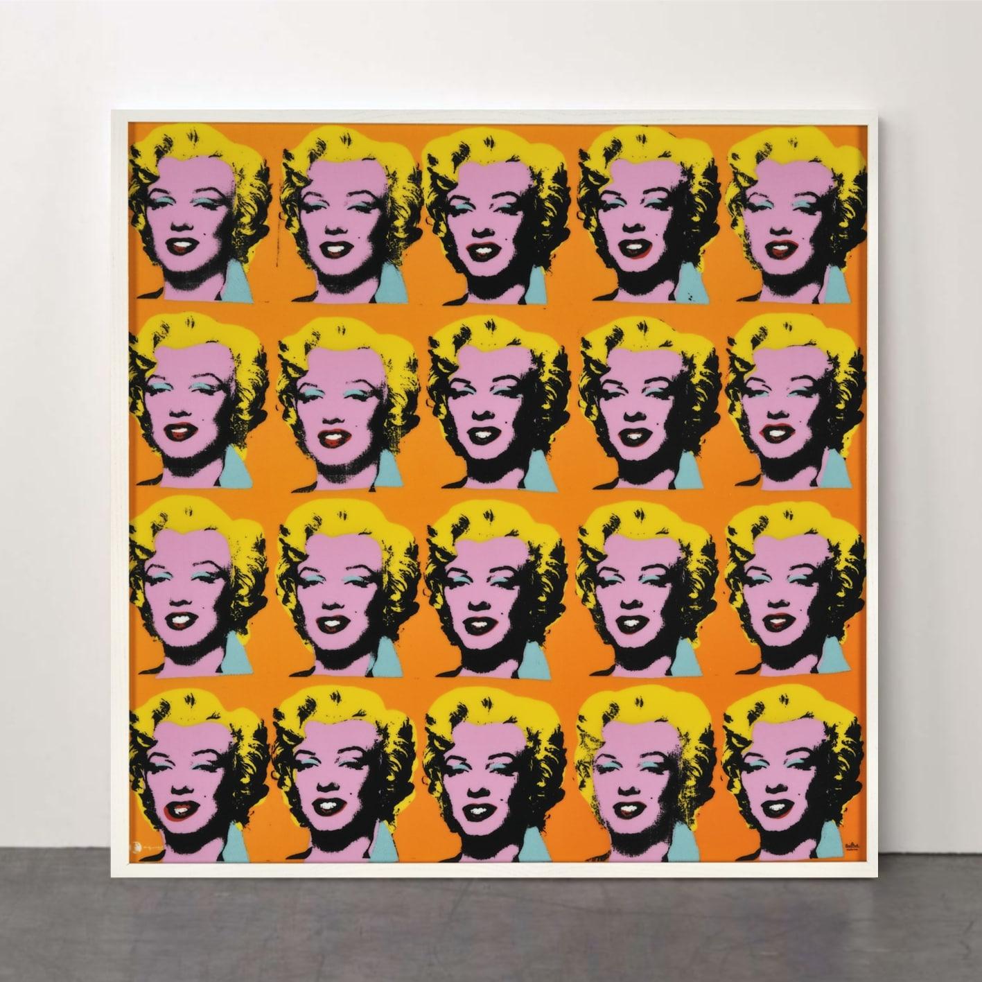 Zwanzig Marilyn-Contemporary Editionen, Andy Warhol, gerahmt, Emaille, Pop Art im Angebot 5