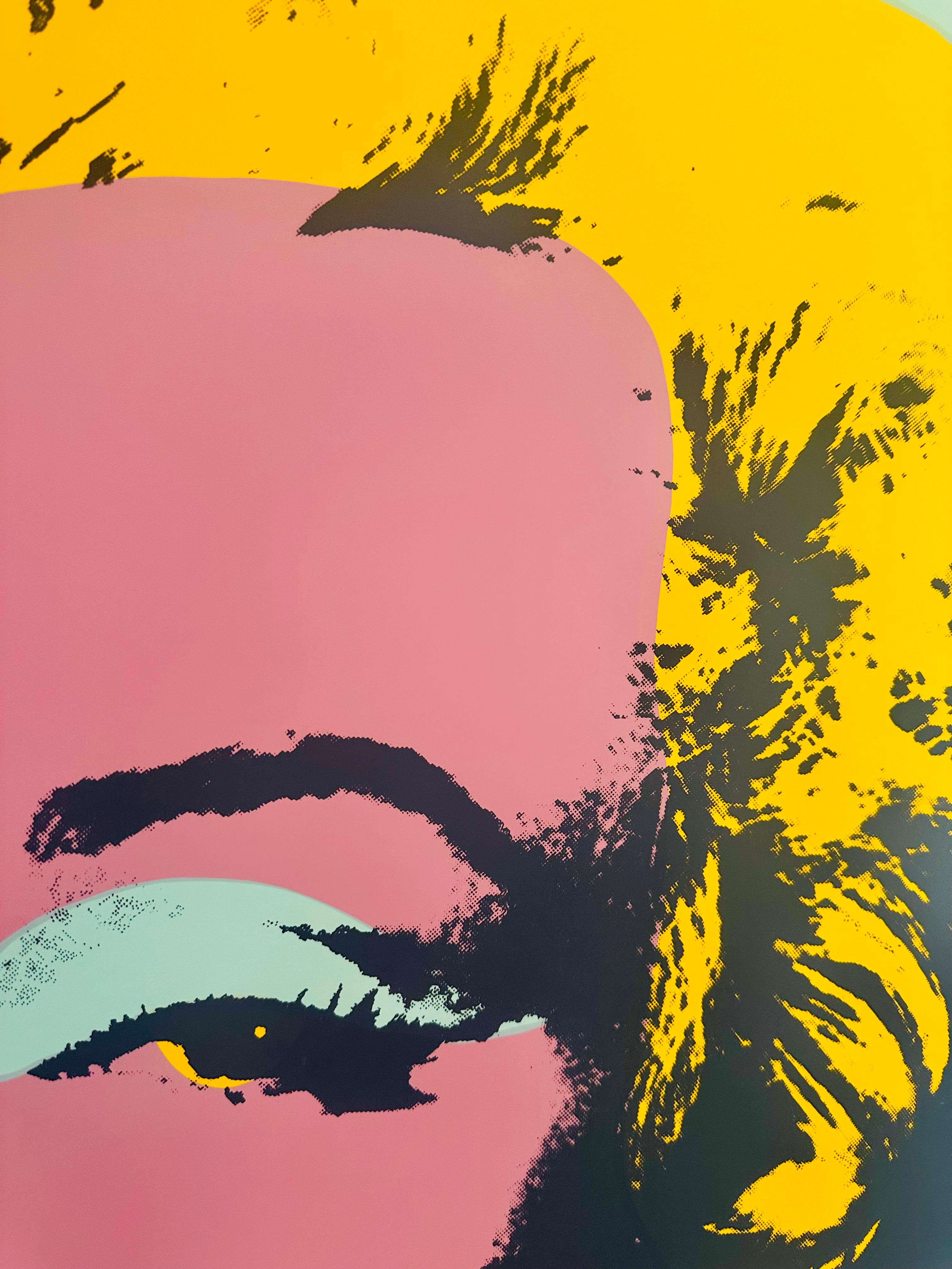ANDY WARHOL, Pittsburgh 1928 - New York 1987
Marilyn (dimanche matin), 1967
Sérigraphie colorée (mm. 910x910)
Parfait spécimen publié par le Matin Dimanche. Au verso, les cachets en bleu avec les mots 