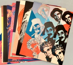 Warhol Portraits of Jews of the 20th Century  (set of ten 1980 announcements) 