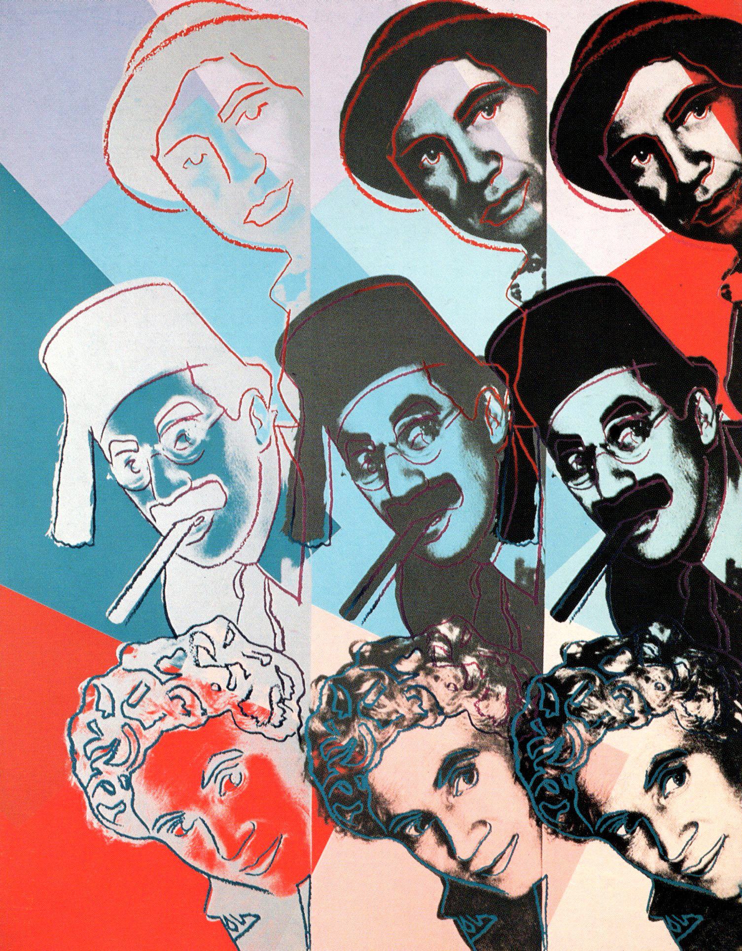 Warhol Portraits of Jews of the 20th Century  (set of ten 1980 announcements)  - Print by (after) Andy Warhol