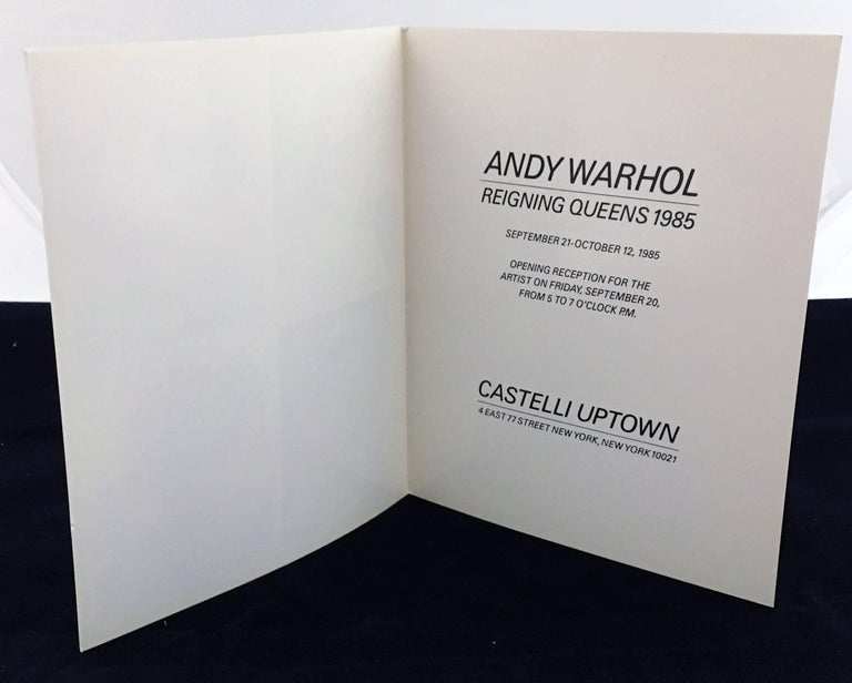 Warhol Reigning Queens announcement 1985 (Warhol Queen Elizabeth) - Pop Art Print by (after) Andy Warhol