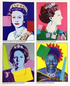 Announcement de Warhol « Reigning Queens » 1985 (Warhol Queen Elizabeth)