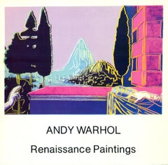 Warhol Renaissance Paintings announcement 1984 (vintage Andy Warhol)