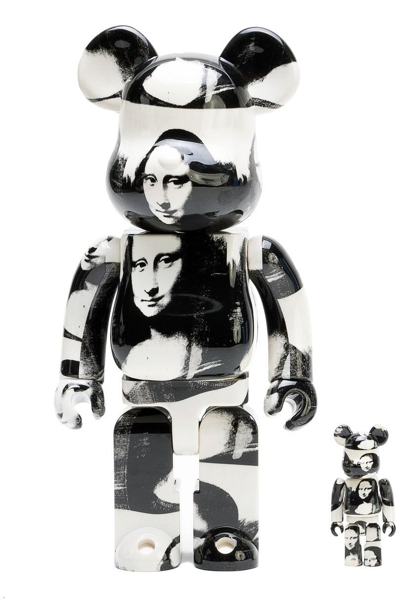 (after) Andy Warhol Figurative Sculpture - Andy Warhol Bearbrick 400% Companion (Warhol Mona Lisa BE@RBRICK)