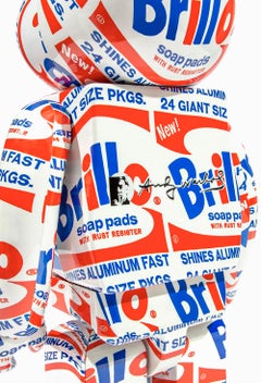Andy Warhol Be@rbrick 1000% companion (Warhol Brillo Be@rbrick)