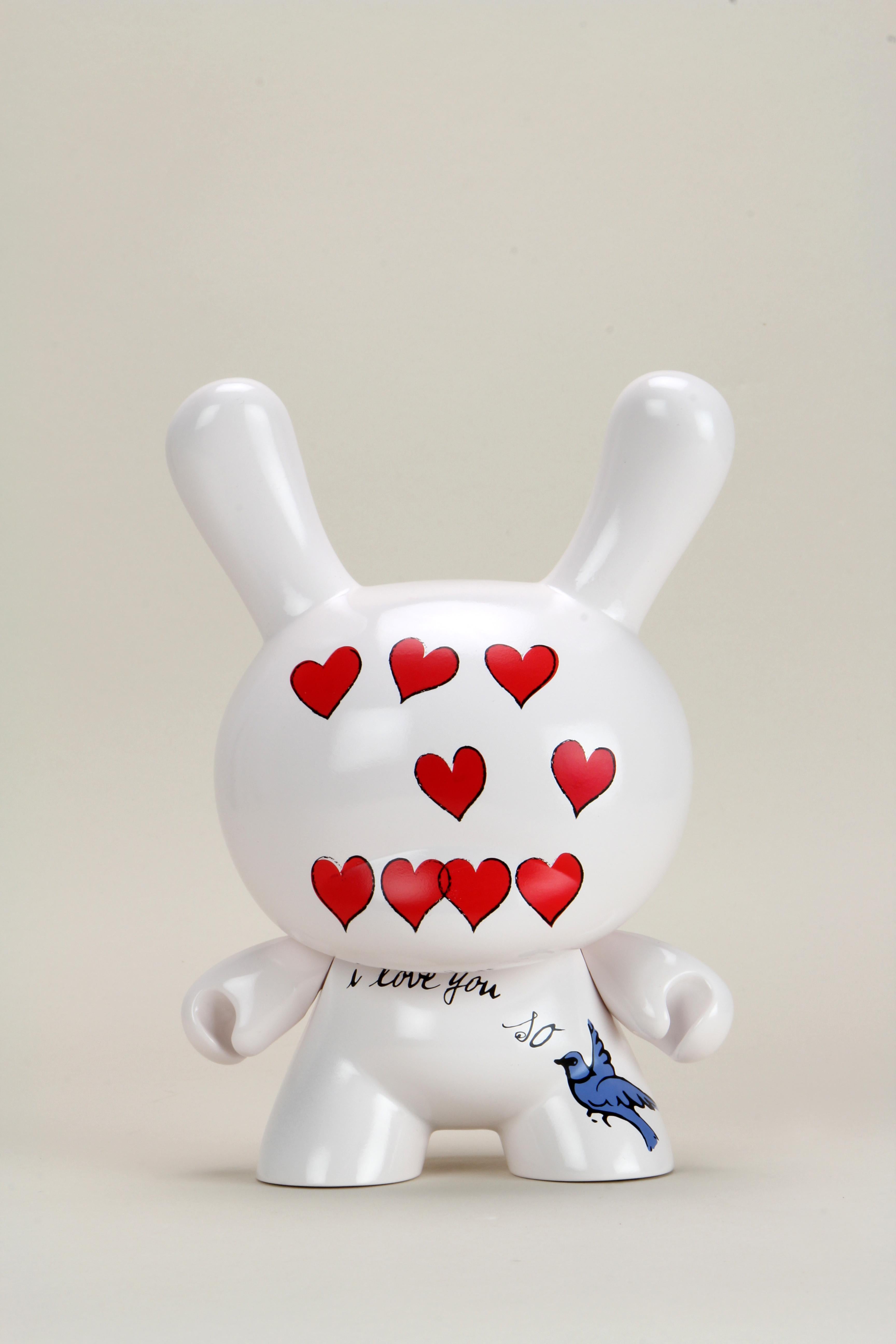 (after) Andy Warhol Figurative Sculpture - Andy Warhol Foundations Kid Robot  "I Love You So" Dunny 