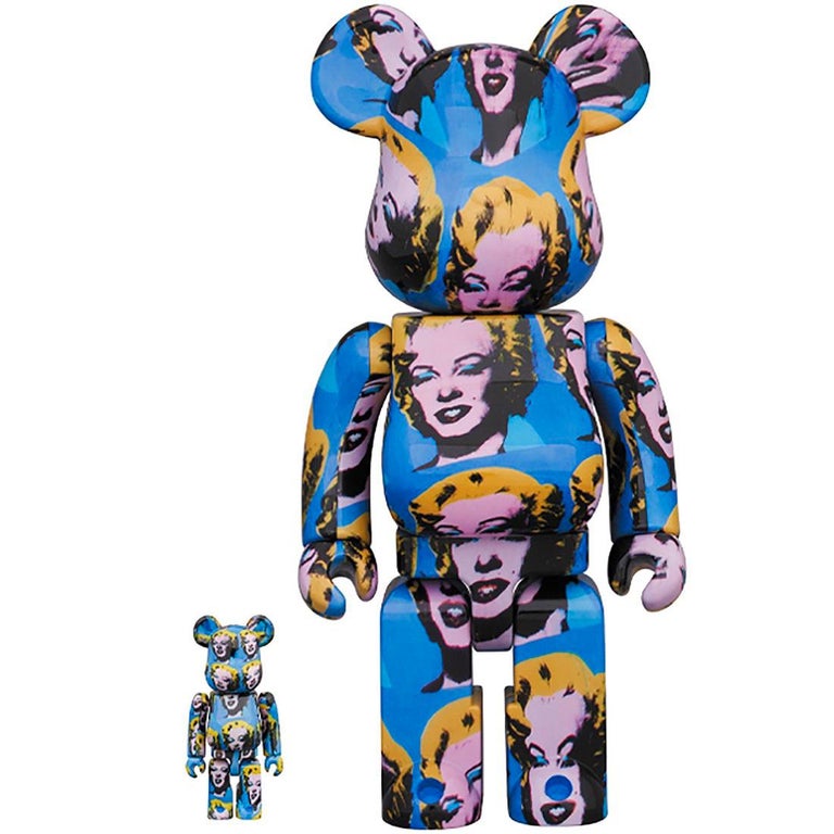 Andy Warhol Marilyn Bearvrick 400% set of 2 (Warhol Be@rbrick) For