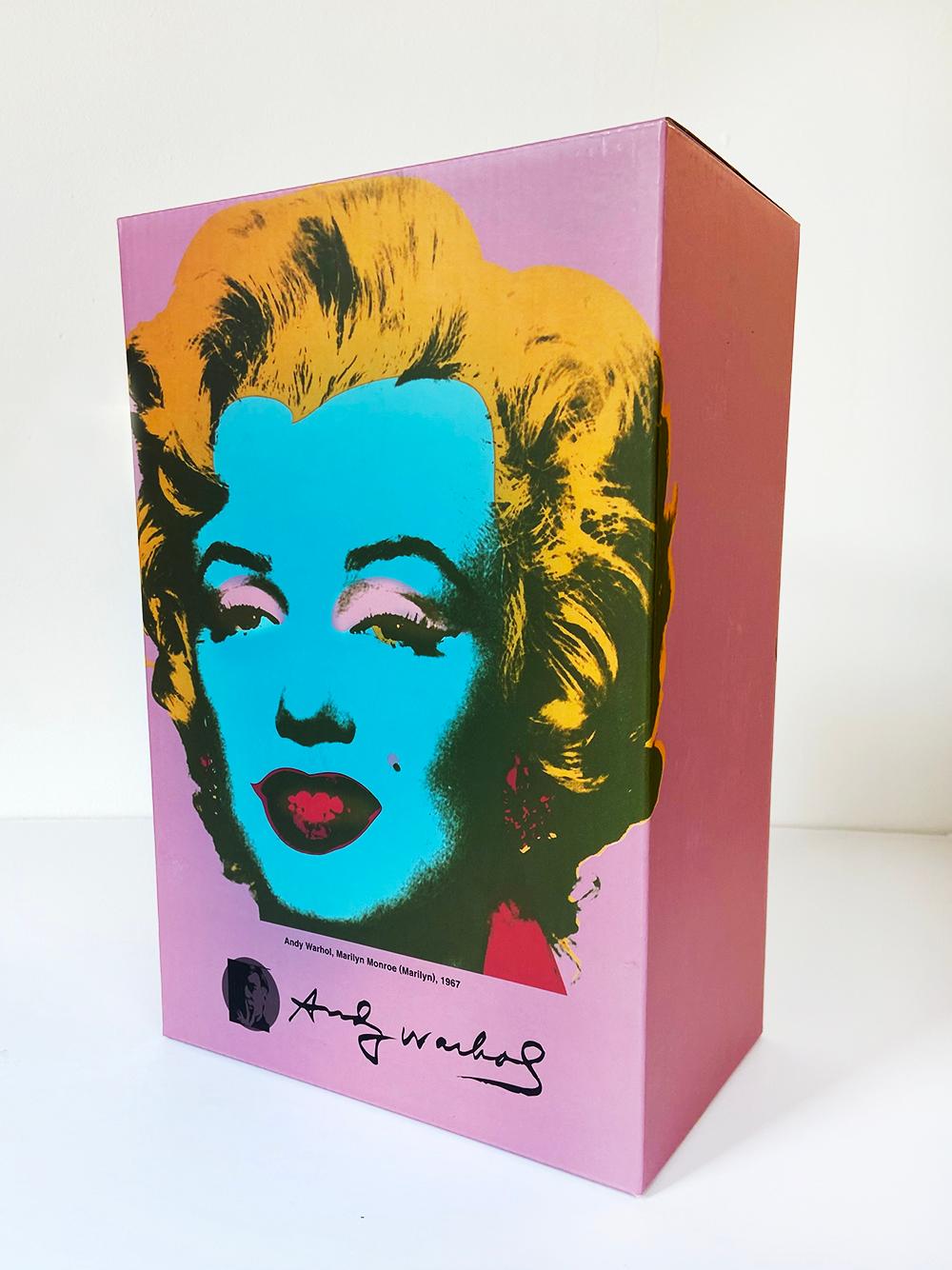 Andy Warhol Marilyn Bearbrick 400% set of 2 (Warhol BE@RBRICK 400%) For Sale 1
