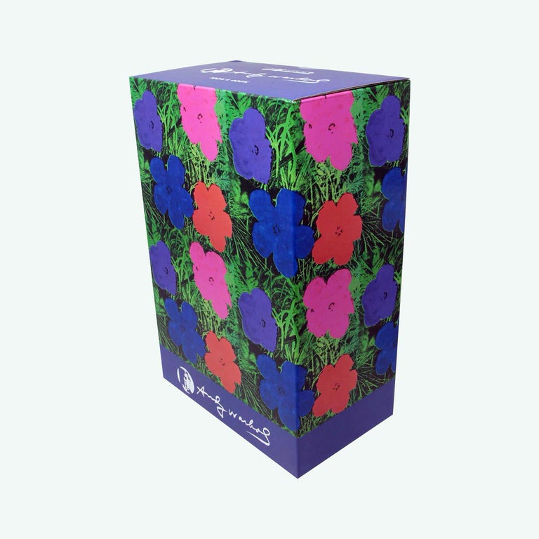 bearbrick andy warhol flowers 1000