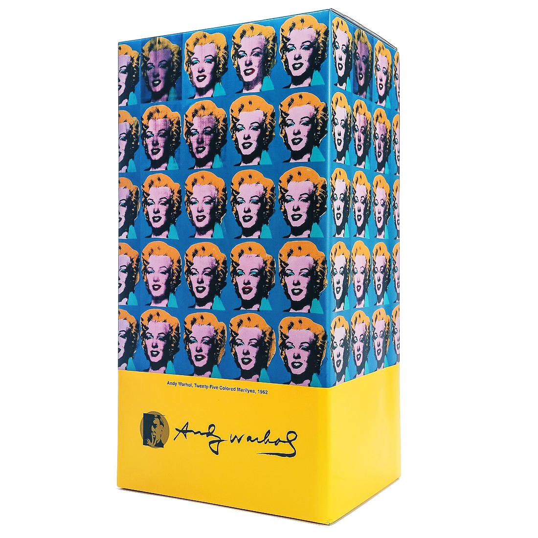 BEARBRICK ANDY WARHOL MARILYN 400% & 100% Medicom Toy Japan Vinyl figure POP ART - Gray Figurative Sculpture by (after) Andy Warhol