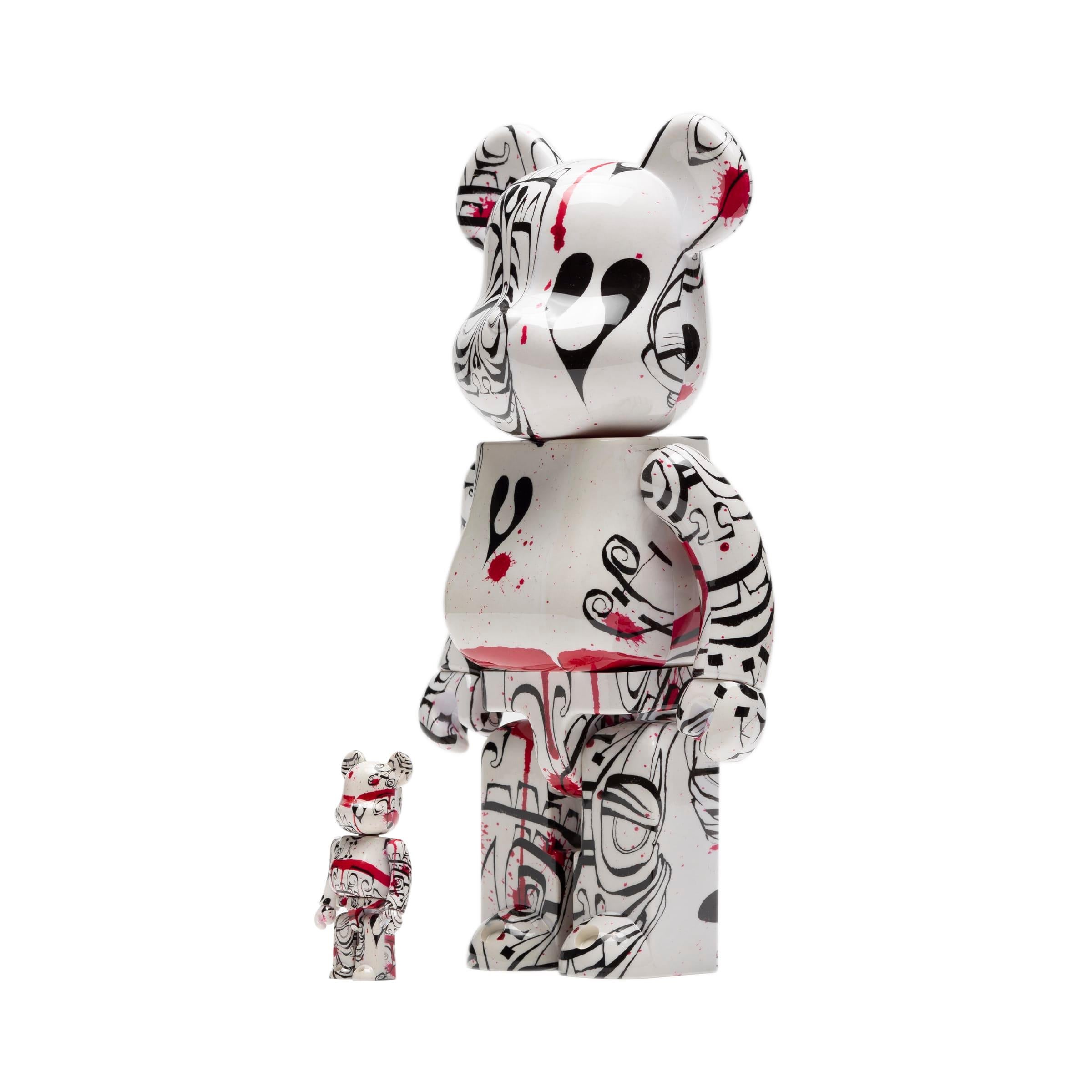 BEARBRICK: PHIL FROST 400% & 100% Medicom Toy Japan, Vinyl figure - Sculpture by (after) Andy Warhol