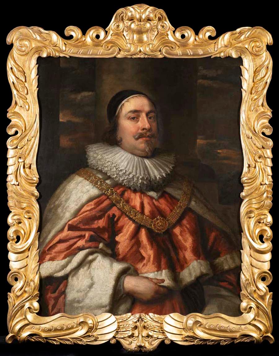 (After) Anthony Van Dyck Portrait Painting - Portrait of Sir Edward Littleton, First Baron Lyttleton, Old Masters Oil