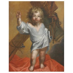 Antique After Antonis Sallaert "Glorification of the Name of Jesus", c.  1640