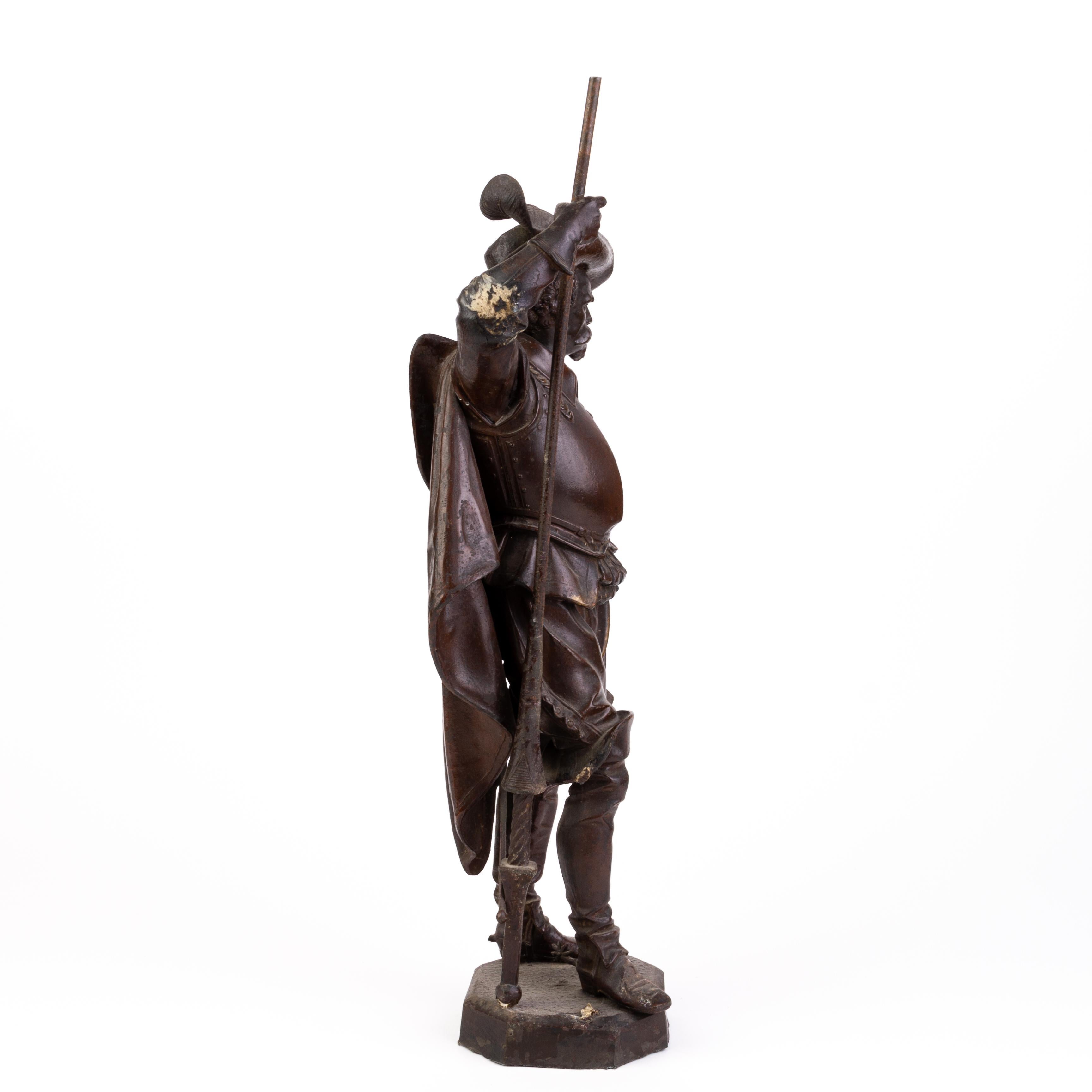 Cavalier Médiéval – Figurine Plomb Peint – Fabrice Eisenbach – Très Bon état