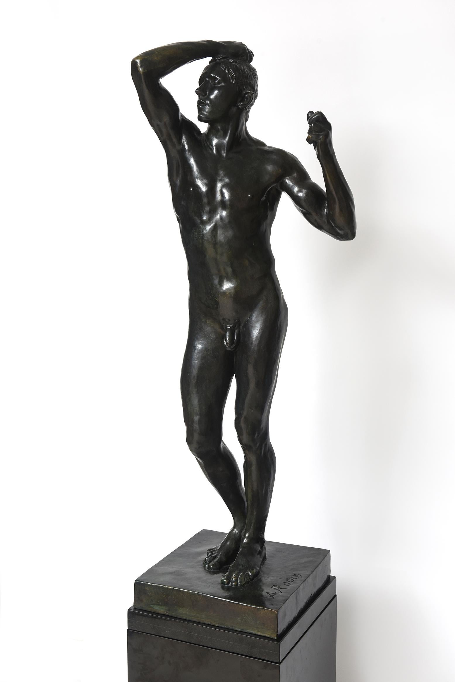 After Auguste Rodin Bronze Sculpture of the Age of Bronze Male Nude Figure  at 1stDibs | rodin bronze sculpture for sale, age of bronze rodin, auguste  rodin age of bronze