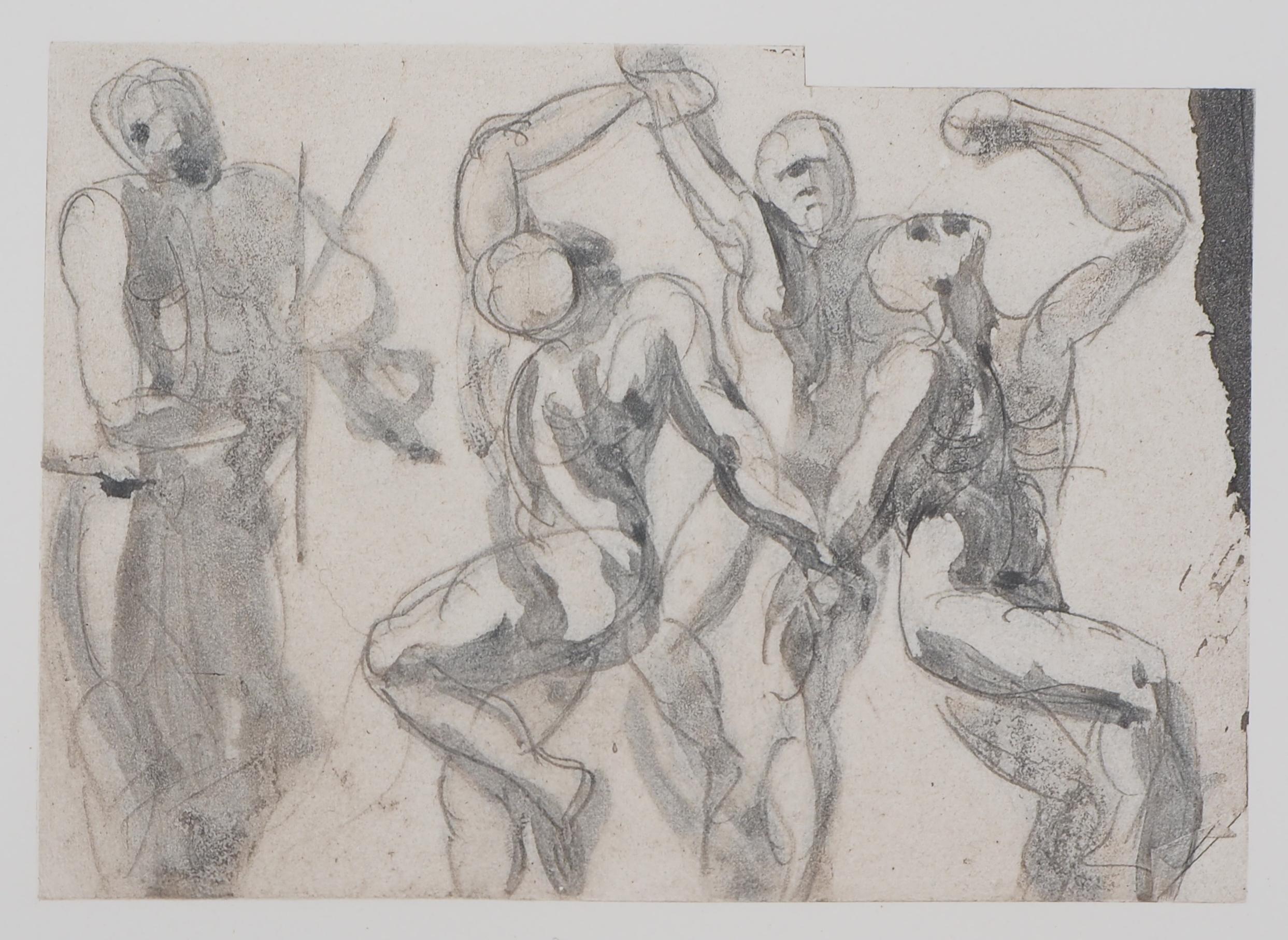 (after) Auguste Rodin Figurative Print - Dance - Etching, 1897