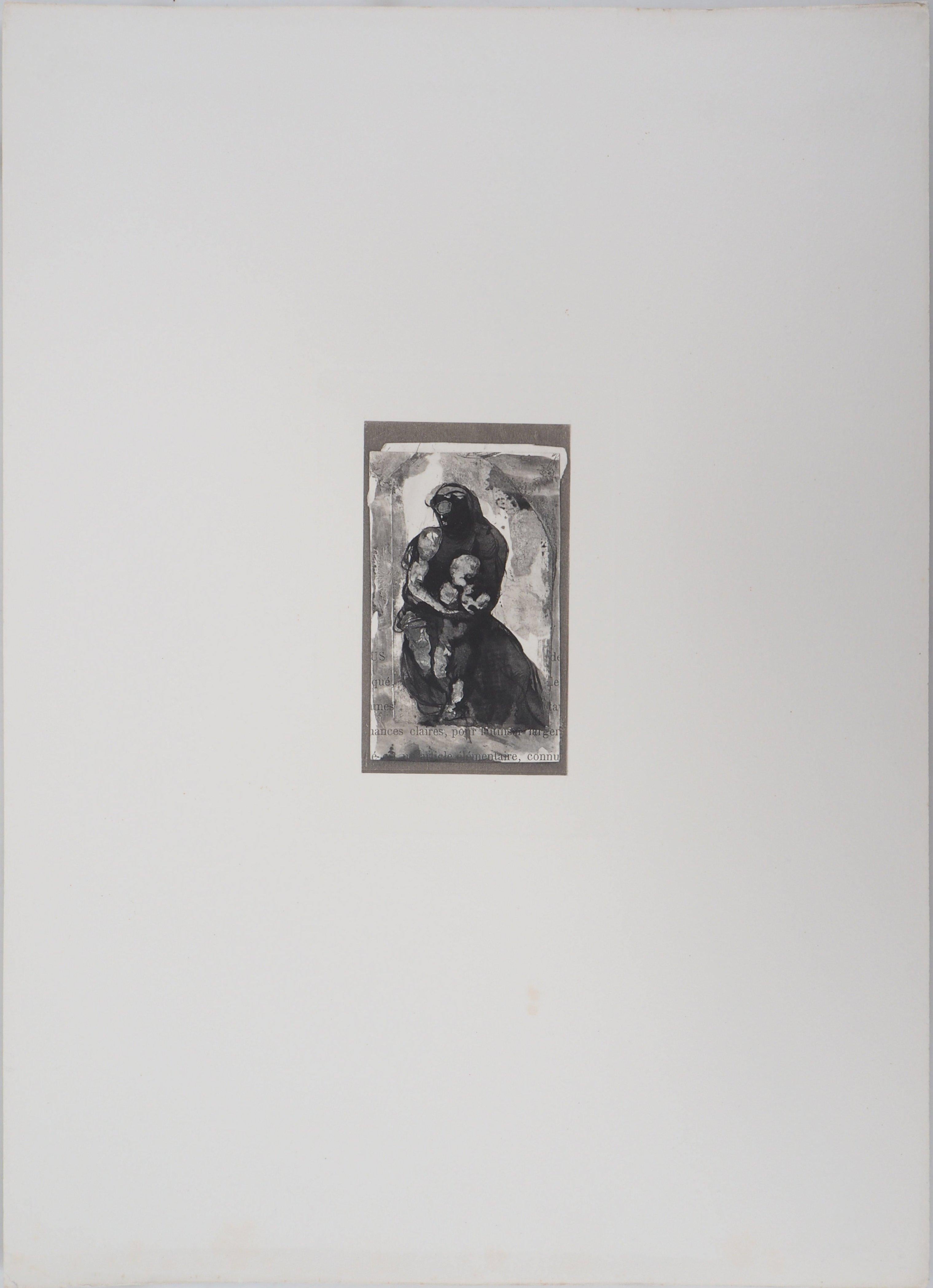 Dante - Aguafuerte, 1897 - Print de (after) Auguste Rodin