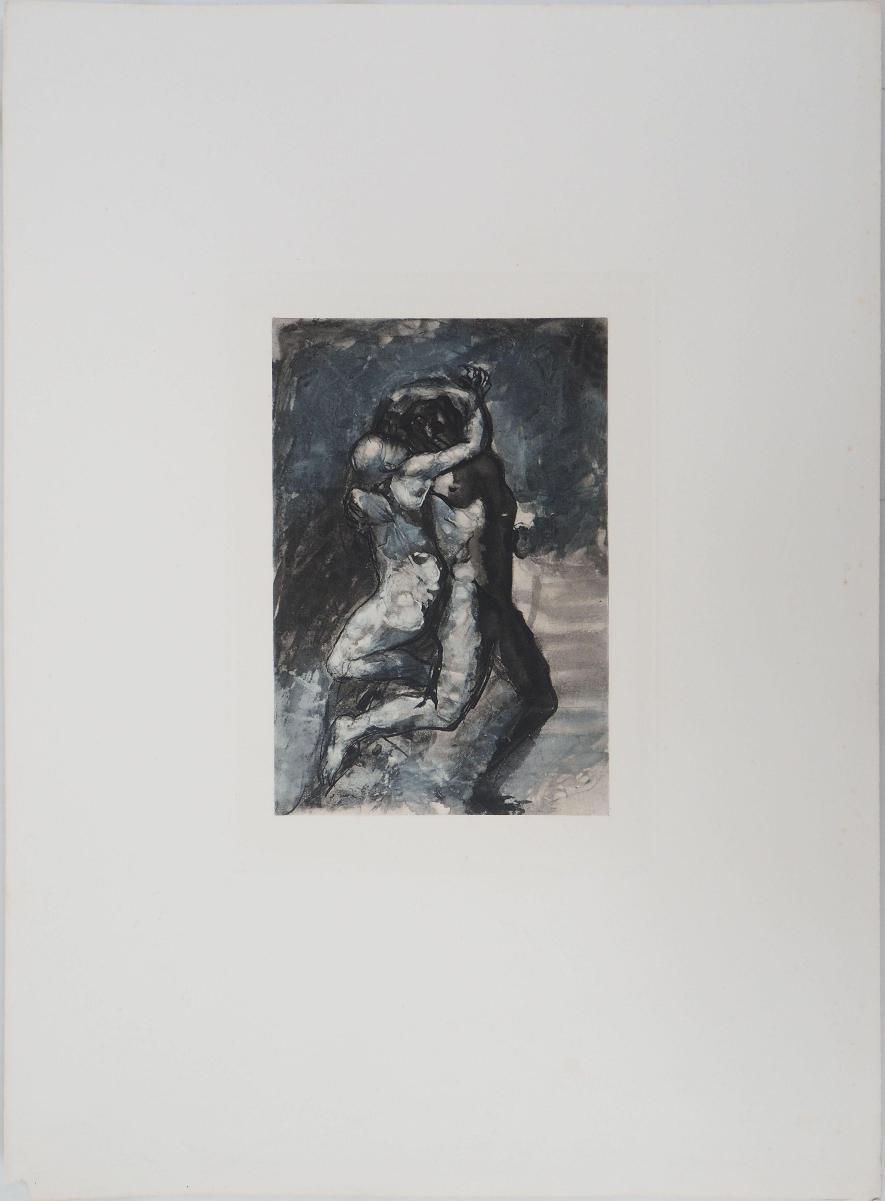 Lovers - Etching, 1897 - Print by (after) Auguste Rodin