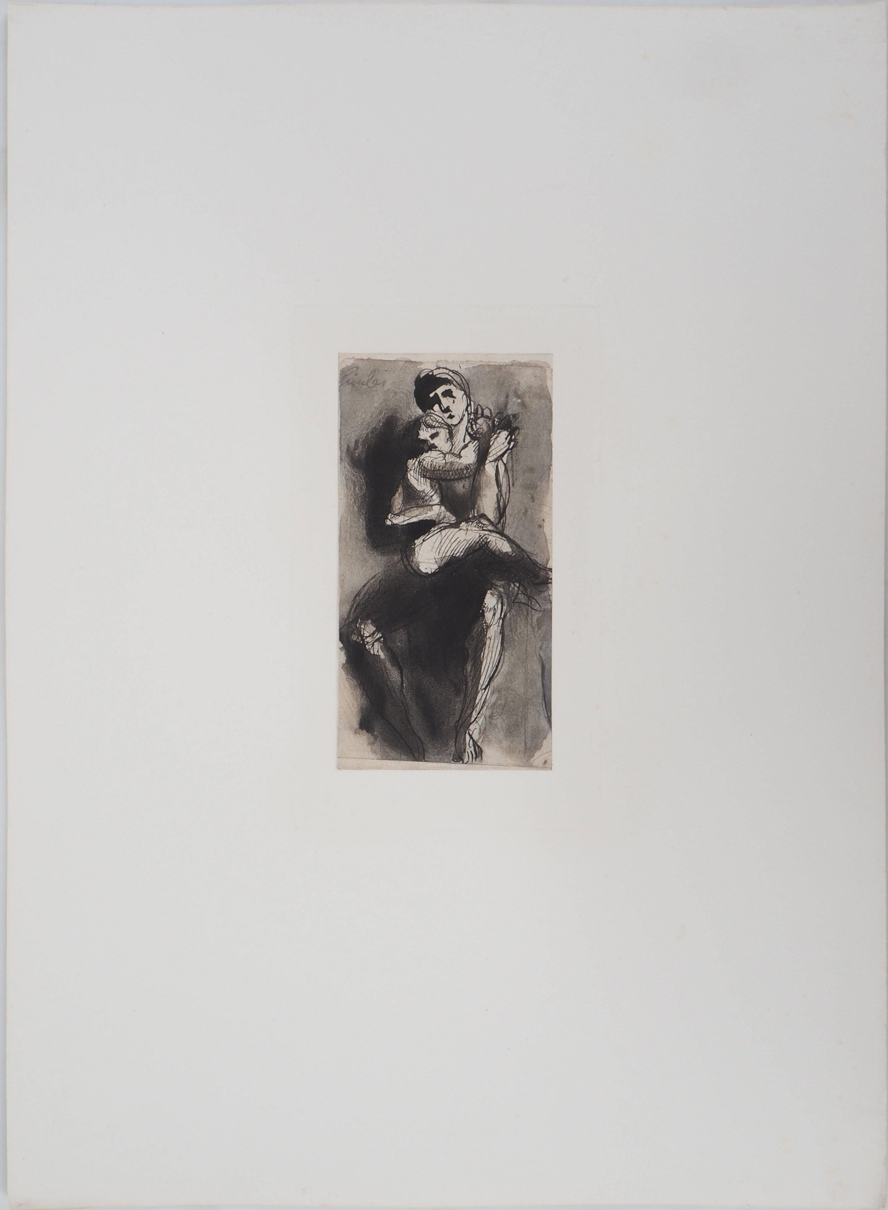 Maternity : Woman and Child - Etching, 1897 - Print by (after) Auguste Rodin