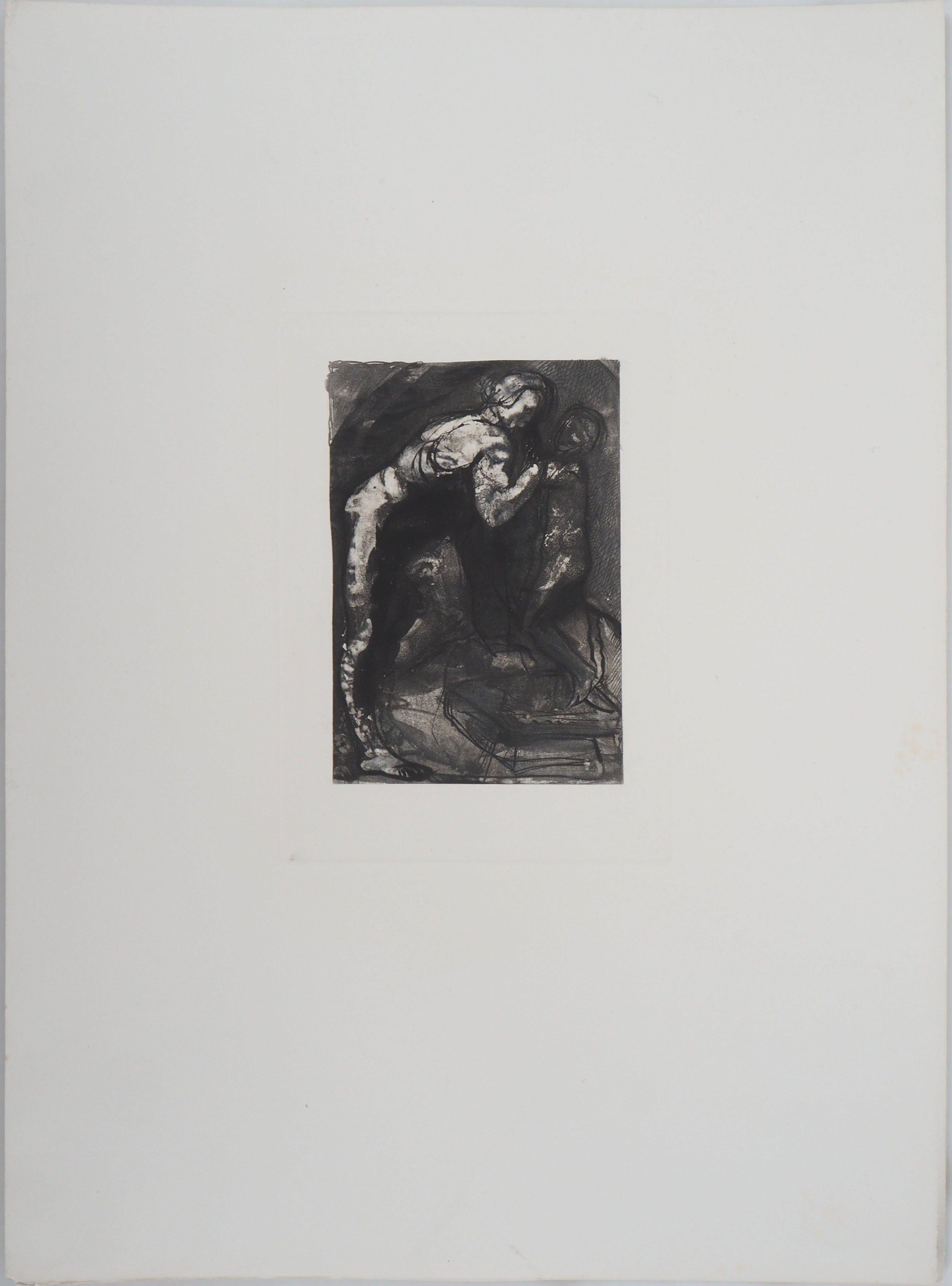 Michel-Ange - Etching, 1897 - Print by (after) Auguste Rodin