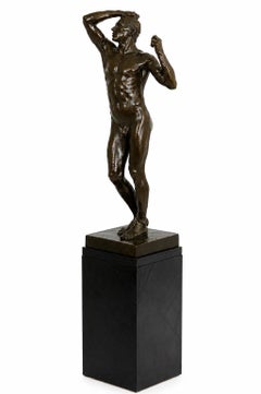 Das Zeitalter der Bronze, nach Rodin, Nelson Rockefeller Collection'S, Große Bronze 28"