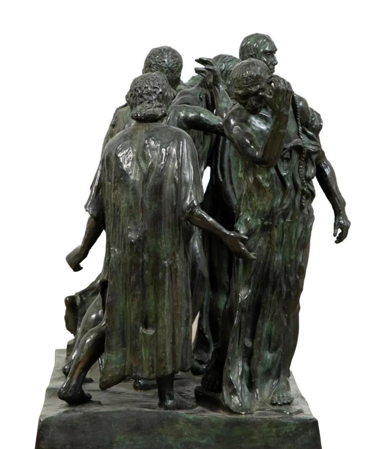 Les bourgeons de Calais d'après Auguste Rodin - Or Figurative Sculpture par (after) Auguste Rodin