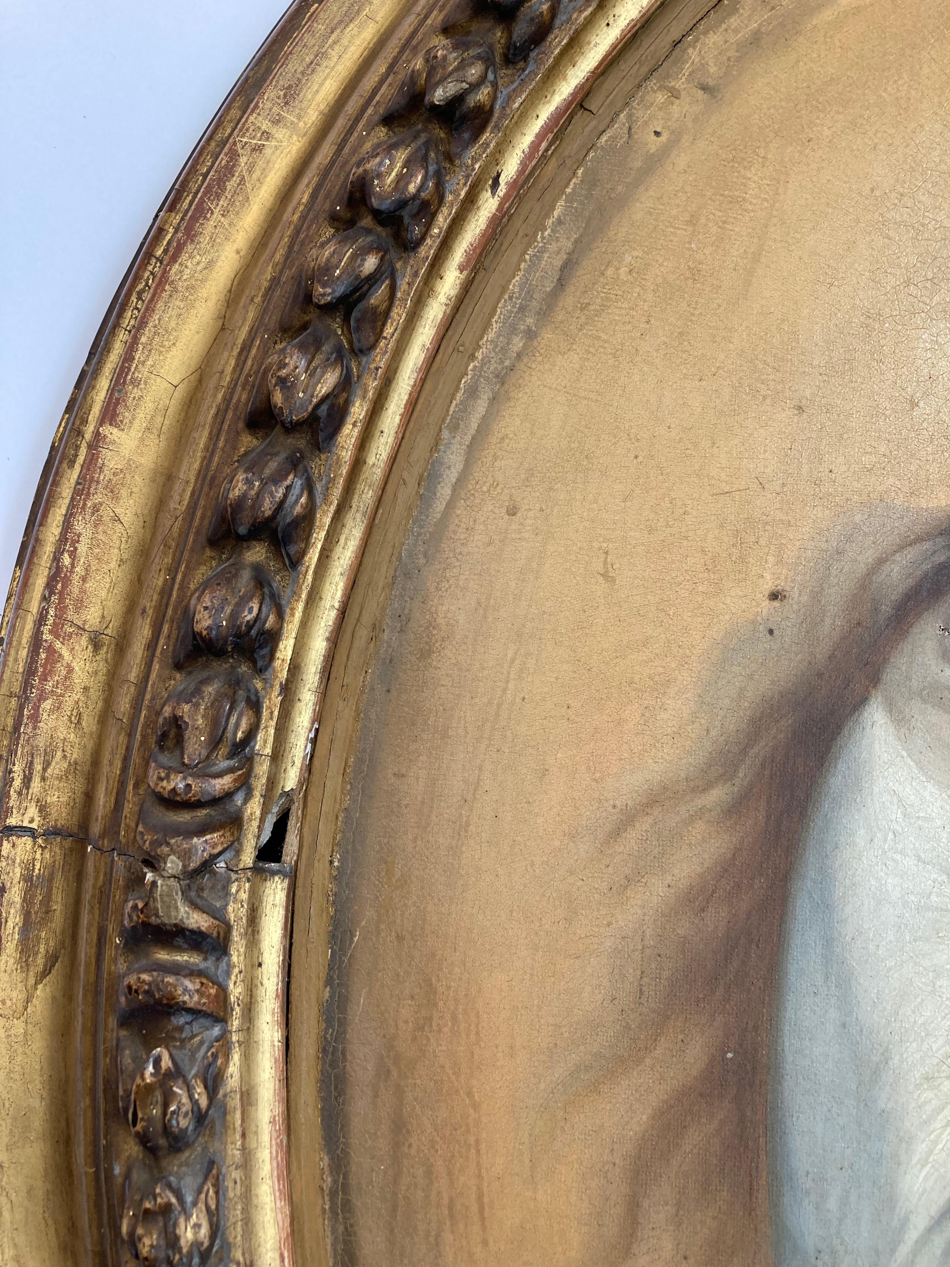 A most attractive 19th Century copy of Bartolomé Esteban Murillo's masterpiece.

After Bartolomé Esteban Murillo
The Immaculate Conception of El Escorial 
Oil on canvas
21¾ x 16¾ oval, excluding frame
28½ x 23½ oval, with the frame

In Country