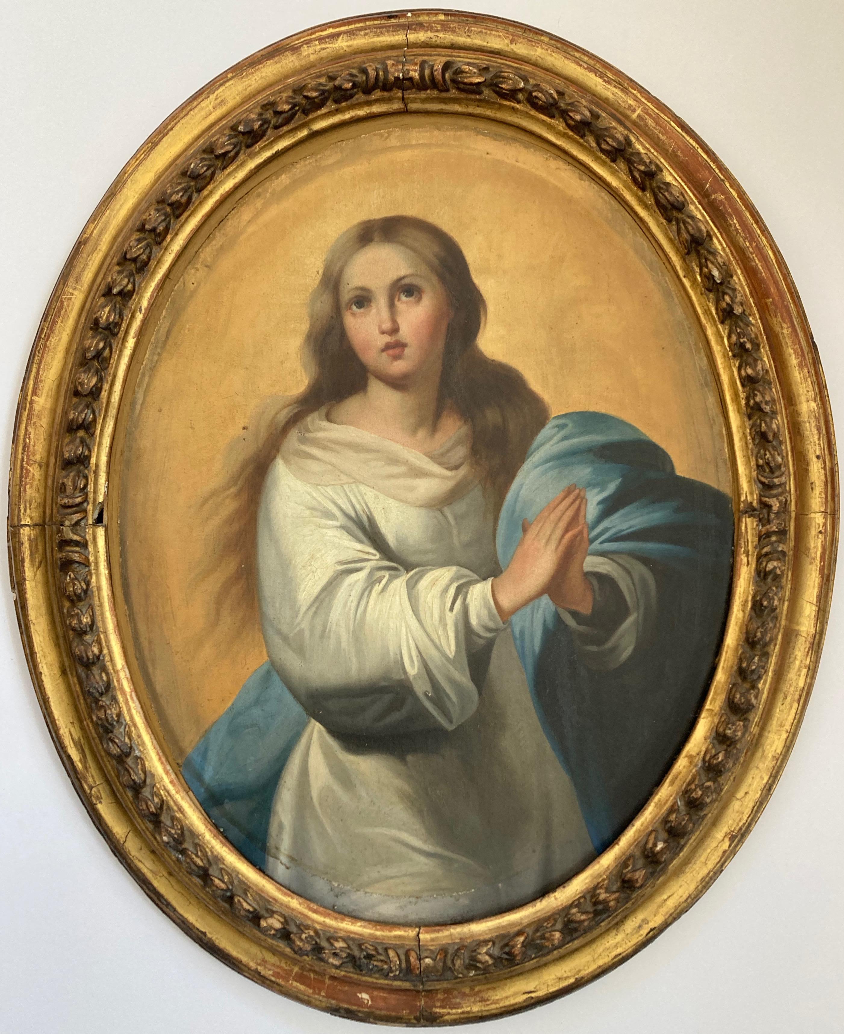 (After) Bartolomé Esteban Murillo Figurative Painting - After Bartolome Murillo, The Immaculate Conception of Virgin Mary, Old Master