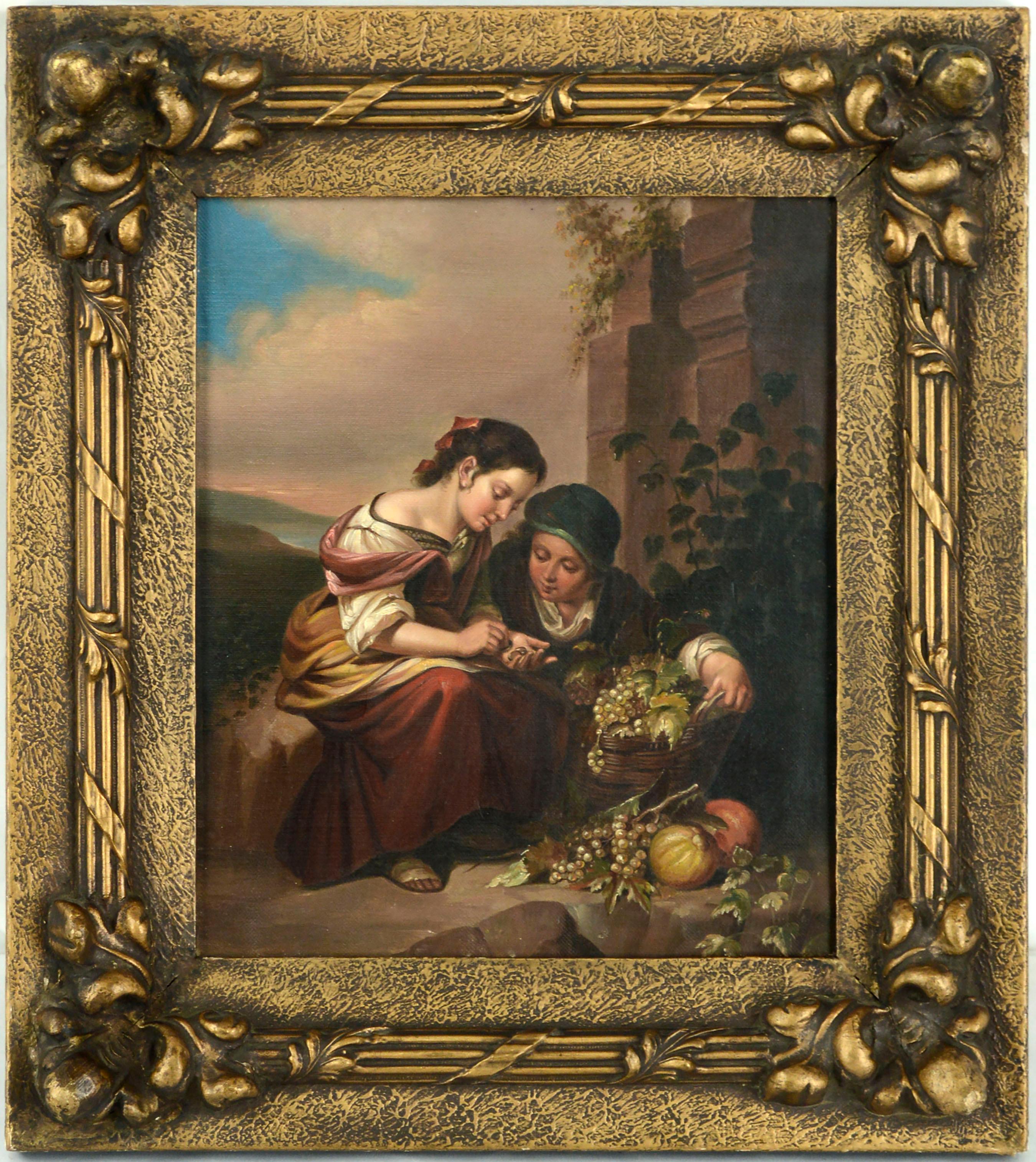 (After) Bartolomé Esteban Murillo Landscape Painting - Copy of "The Little Fruit-Seller", After Bartolomé Esteban Murillo 1880-1890