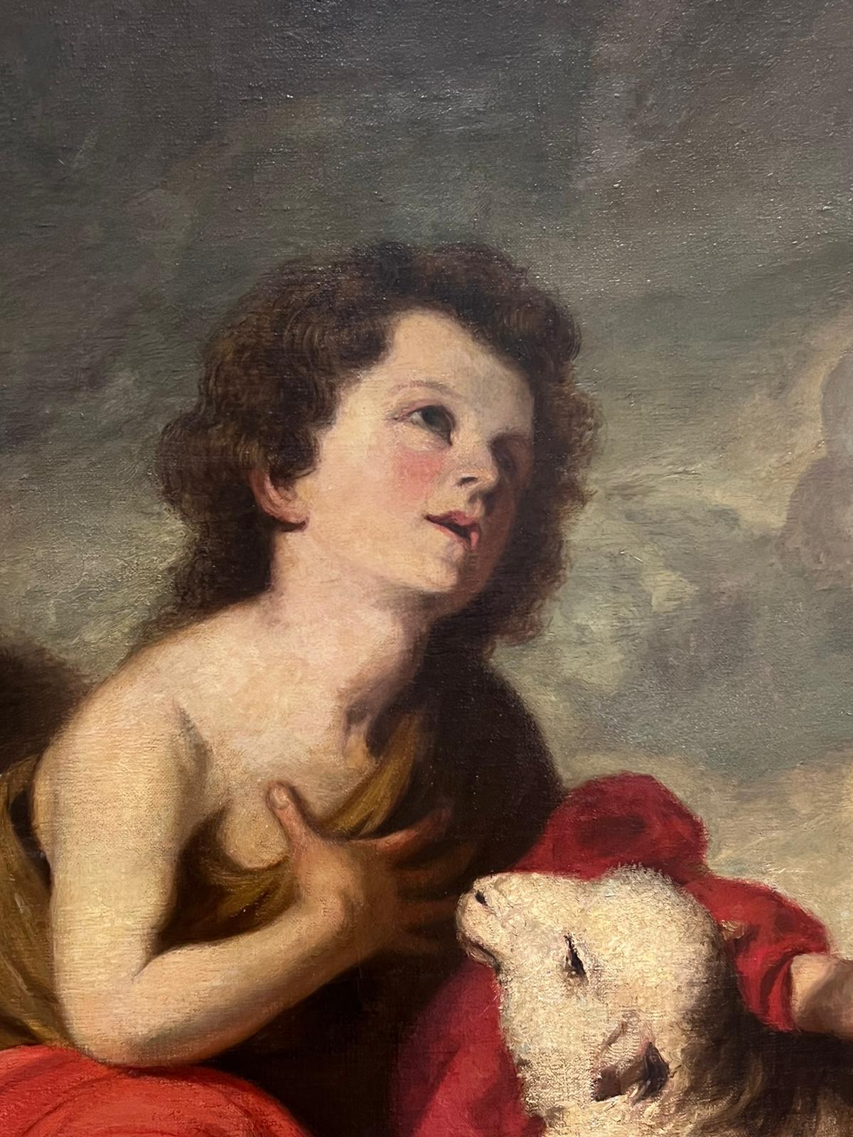 St. John the Baptist
Spanish School, early 20th century
after Murillo
oil on canvas, framed
framed: 39 x 31.5 inches
canvas: 38 x 30 inches
provenance: private collection, UK
condition: overall good and sound condition

Bartolomé Esteban Murillo was